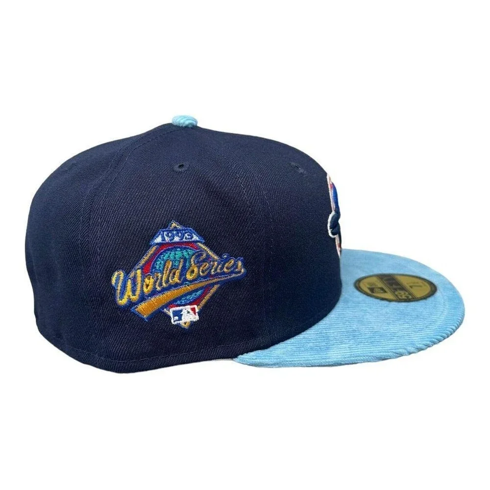 New Era 59FIFTY Toronto Blue Jays 1993 World Series Navy Corduroy Hat 7 1/2 Mens